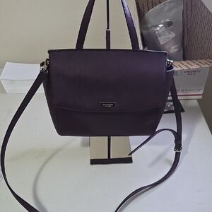 Kate Spade Dark Purple Crossbody Bag EUC